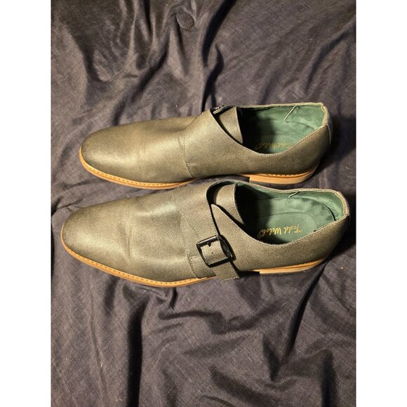 Todd Welsh Mens Gray Dress Shoes Sharp Buckle Style Size 14 EUC - Picture 2 of 5